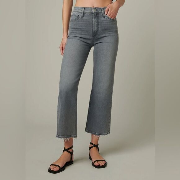 Joe’s Jeans The Blake High Rise Wide Leg Crop in Light Hearted Grey Wash Size 30 - Picture 3 of 16